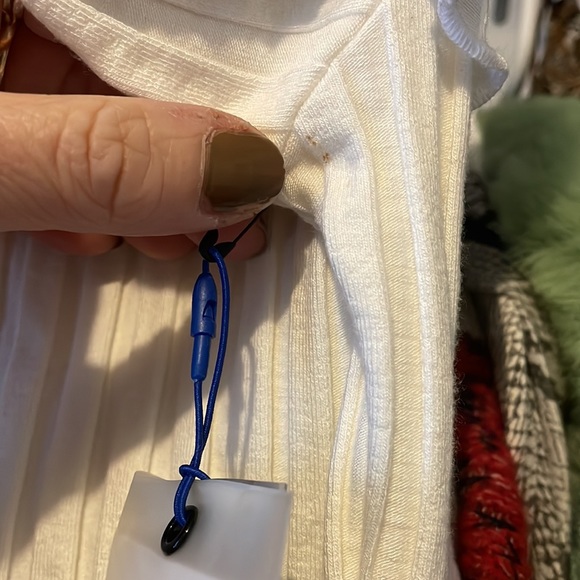 Simon Miller Bauer Off-the-Shoulder Rib Top White M - Picture 6 of 6